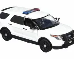 Motor Max 2015 Ford Unmarked Interceptor Utility W/Lights And Sounds 79535 - 1/24 Scale Diecast Model Toy Car
