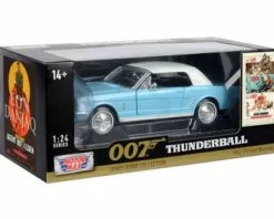1964.5 Ford Ford Mustang, James Bond - Motor Max 79855WTQ - 1/24 Scale Diecast Model Toy Car