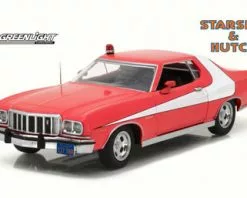 1976 Starsky & Hutch Ford Gran Torino Hard Top, Red - Greenlight 84042 - 1/24 Scale Diecast Car