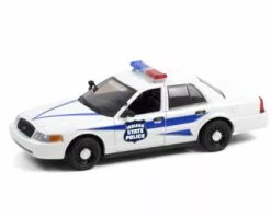 Greenlight 2008 Ford Crown Victoria Police Interceptor Indiana - 85543 - 1/24 Scale Diecast Model Toy Car