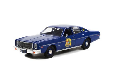 1975 Plymouth Fury, Blue - Greenlight 85552 - 1/24 Scale Diecast Model Toy Car 3 1975 Plymouth Fury, Blue - Greenlight 85552 - 1/24 Scale Diecast Model Toy Car