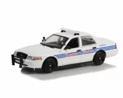 ModelToyCars 2008 Ford Crown Victoria Police Interceptor, White - Greenlight 85563 - 1/24 Scale Diecast Car
