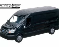 ModelToyCars 2015 Ford Transit (V363) Cargo Van, Tuxedo Black Metallic - Greenlight 86040 - 1/43 Diecast Car