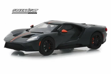 2019 Ford GT Carbon Series, Black With Orange Stripes - Greenlight 86160 - 1/43 Scale Diecast Car 3 2019 Ford GT Carbon Series, Black With Orange Stripes - Greenlight 86160 - 1/43 Scale Diecast Car