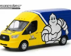 2019 Ford Transit LWB High Roof, Michelin Tires - Greenlight 86175 - 1/43 Scale Diecast Car