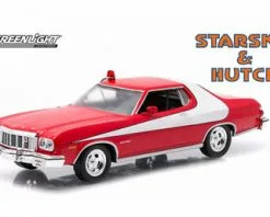 Starsky & Hutch 1976 Ford Gran Torino, Red - Greenlight 86442 - 1/43 Scale Diecast Model Toy Car
