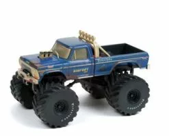 1974 Ford F-250 Pickup Dirty Version (w/66-inch Tires), Blue - Greenlight 88041 - 1/43 Diecast Car