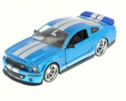 Jada Toys 2008 Ford Shelby GT-500KR, Blue - JADA 91844XW - 1/24 Scale Diecast Car (Brand New, But NOT IN BOX)