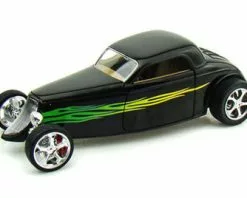 Lucky Road Signature 1933 Ford Coupe, Black - Road Signature 92839 - 1/18 Scale Diecast Model Toy Car