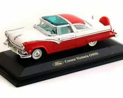 Lucky Road Signature 1955 Ford Crown Victoria, Red - Yatming 94202 - 1/43 Scale Diecast Model Toy Car