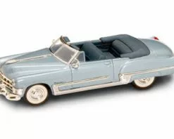 Lucky Road Signature 1949 Cadillac Coupe De Ville Convertible, Blue - Yatming 94223 - 1/43 Scale Diecast Model Toy Car