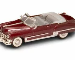 Lucky Road Signature 1949 Cadillac Coupe De Ville Cnvrtbl, Burgundy - Yatming 94223 - 1/43 Scale Diecast Model Toy Car