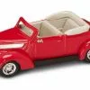 Lucky Road Signature 1937 Ford V8 Convertible, Red - Yatming 94230 - 1/43 Scale Diecast Model Toy Car 2 Lucky Road Signature 1937 Ford V8 Convertible, Red - Yatming 94230 - 1/43 Scale Diecast Model Toy Car -Diecast Cars Store 94230 YM RED 1937 Ford V8 Convertible Diecast Model Toy Cars AZ 30543.1610383423.386.513