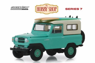1969 Nissan Patrol (60) With Surfboards, Green - Greenlight 97070C/48 - 1/64 Scale Diecast Car 3 1969 Nissan Patrol (60) With Surfboards, Green - Greenlight 97070C/48 - 1/64 Scale Diecast Car