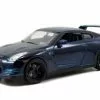 Jada Toys Brian's 2009 Nissan GT-R Furious 97082-1/24 Scale Diecast Model Toy Car (Brand New, But NOT IN BOX) -Diecast Cars Store 97082 JADA BLUE Brians 2009 Nissan GT R hard Top Diecast Model Toy car AZ 02190.1610381587.386.513