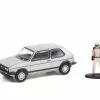1976 Volkswagen Golf MkI GTI & Driver Figurine, Silver - Greenlight 97110C - 1/64 Diecast Car -Diecast Cars Store 97110C 48 The Hobby Shop S11 164 1 21609.1636499480.386.513