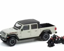 2020 Jeep Gladiator Rubicon & 2020 Indian Scout Motorcycle Greenlight 97120 1/64 Scale Diecast Car