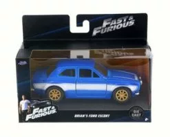 Jada Toys 1974 Brian's Ford Escort RS2000 MKI Hard Top, Blue - Jada 97188 - 1/32 Scale Diecast Model Toy Car