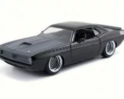 Jada Toys Letty's Plymouth Barracuda, Black - Jada 97195 - 1/24 Scale Diecast Model Toy Car