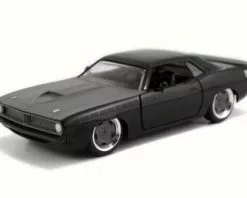 Jada Toys Letty's Plymouth Barracuda, Black - JADA 97206 - 1/32 Scale Diecast Model Toy Car