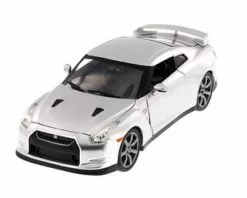 Brian's Nissan GT-R, Candy Silver - JADA Toys 97213 - 1/24 Scale Diecast Model Toy Car