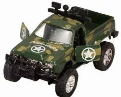 Showcasts Military Police Topless Jeep GP, Green Camo - 9761MD - 5" Diecast Model Toy Car