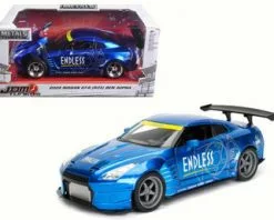 Jada Toys 2009 Nissan GT-R Ben Sopra, Blue - Jada 98569WA1 - 1/24 Scale Diecast Model Toy Car