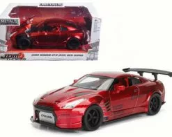 Jada Toys 2009 Nissan GT-R Ben Sopra, Red - Jada 98569WA1 - 1/24 Scale Diecast Model Toy Car