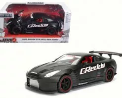 Jada Toys 2009 Nissan GT-R Ben Sopra, Black - Jada 98569WA1 - 1/24 Scale Diecast Model Toy Car