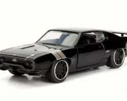 Jada Toys Dom's Plymouth GTX, Black - Jada 98674DP3 - 1/32 Scale Diecast Model Toy Car
