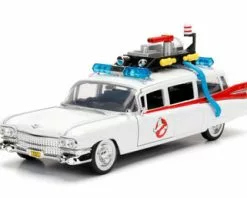Jada Toys Cadillac Ecto-1 Ambulance, White - Jada 99731 - 1/24 Scale Diecast Model Toy Car