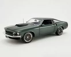 1969 Ford Mustang GT Bullet Street Fighter, Dark Green - Acme A1801847 - 1/18 Scale Diecast Car