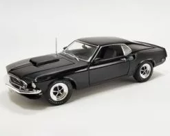 1969 Ford Mustang BOSS 429, Black - Acme A1801859 - 1/18 Scale Diecast Model Toy Car