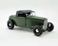 1932 Ford Roadster, Olive Drab Green - Acme A1805018 - 1/18 Scale Diecast Model Toy Car