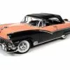 Auto World 1956 Ford Fairlane Sunliner Cnvrtbl Soft Top, Sunset Coral AMM1270 1/18 Scale Diecast Car