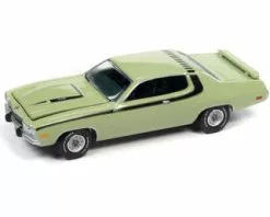 1973 Plymouth Road Runner 440 Mist, Green - Auto World AWSP096/24A - 1/64 Scale Diecast Car