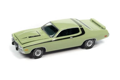 1973 Plymouth Road Runner 440 Mist, Green - Auto World AWSP096/24A - 1/64 Scale Diecast Car 3 1973 Plymouth Road Runner 440 Mist, Green - Auto World AWSP096/24A - 1/64 Scale Diecast Car
