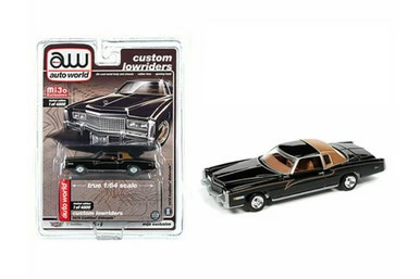 1975 Cadillac Eldorado, Black - Auto World CP7719 - 1/64 Scale Diecast Model Toy Car 3 1975 Cadillac Eldorado, Black - Auto World CP7719 - 1/64 Scale Diecast Model Toy Car