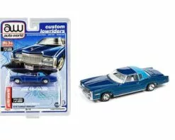 1975 Cadillac Eldorado, Blue - Auto World CP7720 - 1/64 Scale Diecast Model Toy Car