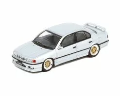 Nissan Primera P10, Silver - Inno Models IN64P10-SIL - 1/64 Scale Diecast Model Toy Car