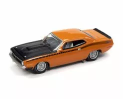 ModelToyCars 1970 Plymouth AAR Barracuda, Vitamin C Orange & Black - Johnny Lightning JLSP108 - 1/64 Diecast Car
