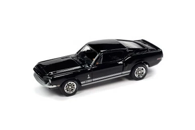 ModelToyCars 1968 Ford Mustang Shelby GT-350, Raven Black - Johnny Lightning JLSP109/24A - 1/64 Diecast Car 3 ModelToyCars 1968 Ford Mustang Shelby GT-350, Raven Black - Johnny Lightning JLSP109/24A - 1/64 Diecast Car
