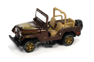 Jeep CJ-5, Mocha Brown Metallic - Johnny Lightning JLSP150/24A - 1/64 Scale Diecast Model Toy Car 3 Jeep CJ-5, Mocha Brown Metallic - Johnny Lightning JLSP150/24A - 1/64 Scale Diecast Model Toy Car