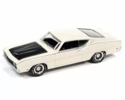1969 Ford Torino Talladega, Wimbledon White - Johnny Lightning JLSP222 - 1/64 Scale Diecast Car