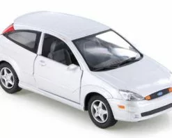 2002 Ford SVT Focus, Silver - Kinsmart KT5082D - 1/34 Scale Diecast Model Toy Car
