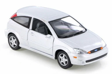 2002 Ford SVT Focus, Silver - Kinsmart KT5082D - 1/34 Scale Diecast Model Toy Car 3 2002 Ford SVT Focus, Silver - Kinsmart KT5082D - 1/34 Scale Diecast Model Toy Car
