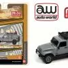 2018 Jeep Wrangler Rubicon With Roof Rack, Gray - Auto World CP7717-24 - 1/64 Scale Diecast Car -Diecast Cars Store cp7717 24 aw gray 2018 jeep wrangler rubicon with roof rack diecast toy car 1 83288.1614186319.386.513