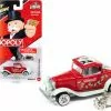 1932 Ford Hi-Boy Coupe With Game Token, Monopoly - Johnny Lightning JLSP213 1/64 Scale Diecast Car -Diecast Cars Store jlsp213 jl red 1932 ford hi boy coupe with game token monopoly diecast toy car 1 33924.1648141583.386.513