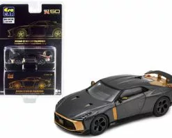 Nissan GT-R50 By Italdesign, Gray Metallic - Era Car NS21GTRSP44 - 1/64 Scale Diecast Model Toy Car