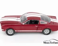 1966 Ford Shelby GT 350, Red W/- Shelby Collectibles SC154R - 1/18 Scale Diecast Model Toy Car